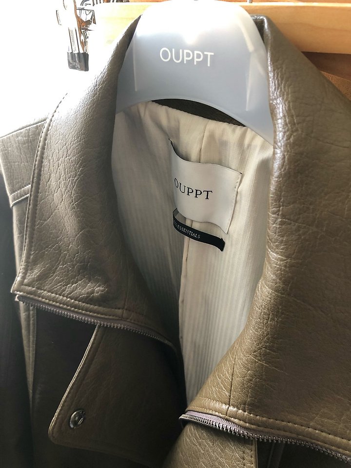 Broad Leather Jacket by Ouppt for Women - view 12