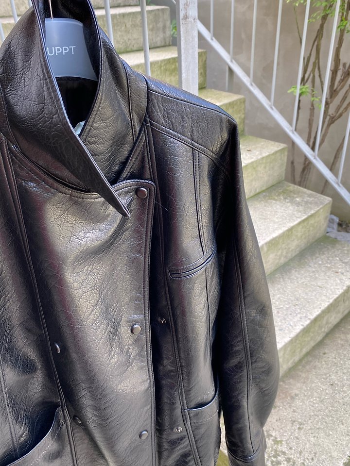 Broad Leather Jacket by Ouppt for Women - view 8