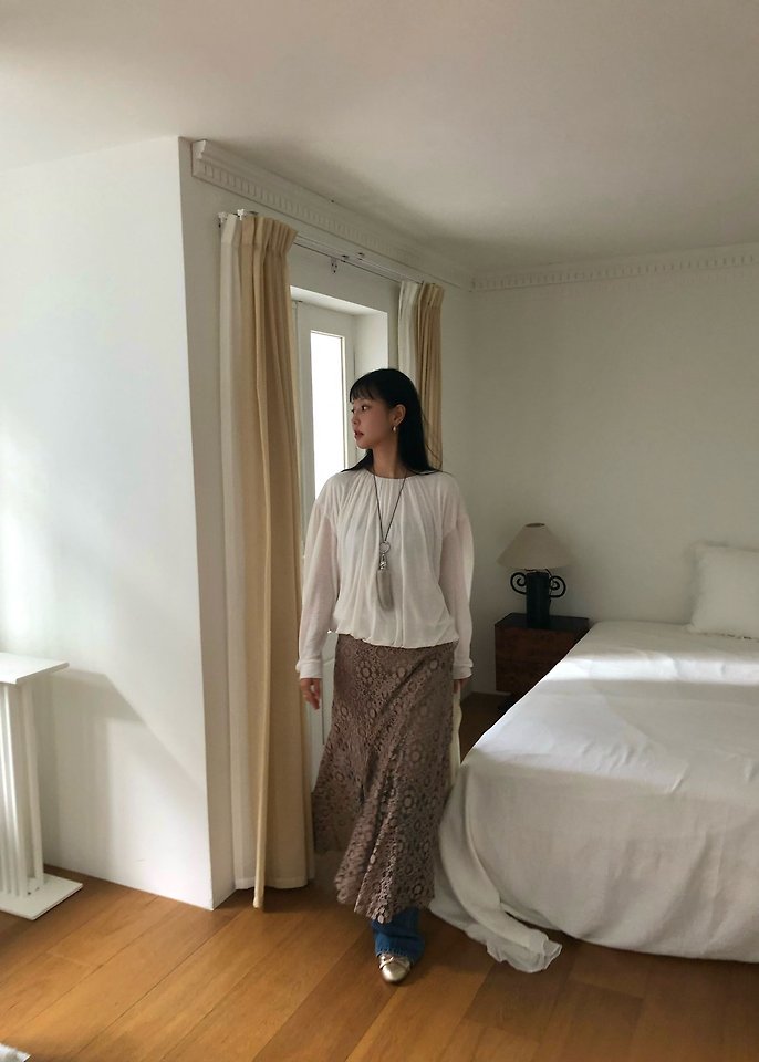 Lace Cut Skirt by Ouppt for Women - view 7