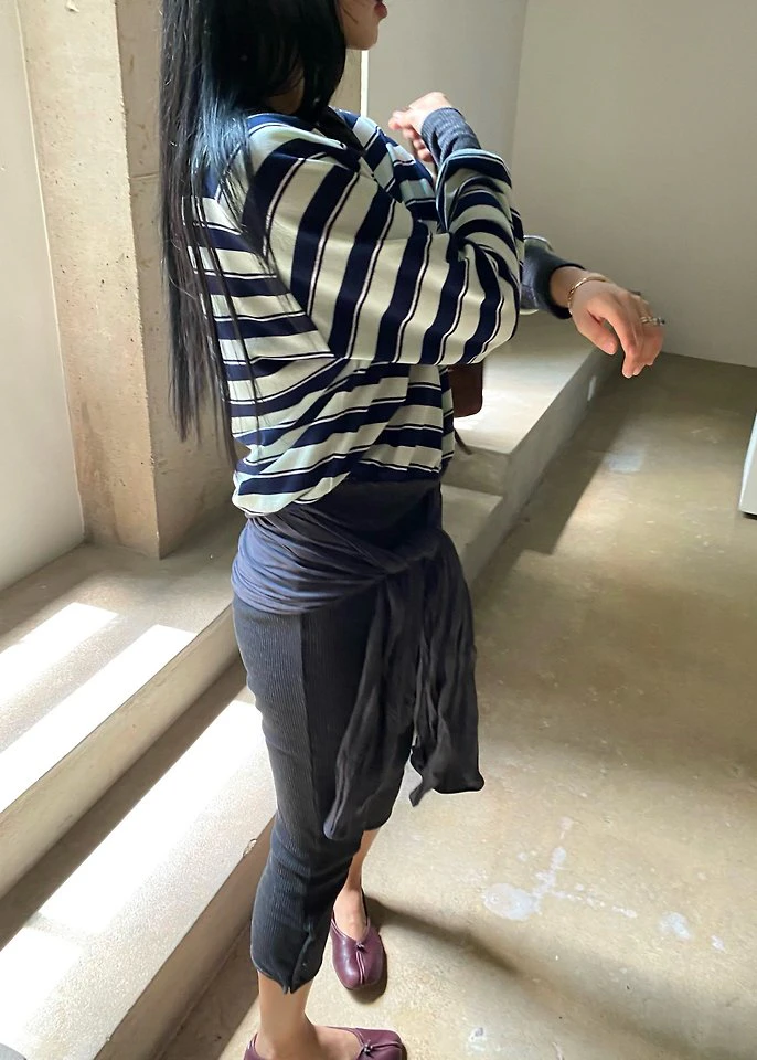River Striped Tee by Ouppt for Women - view 3