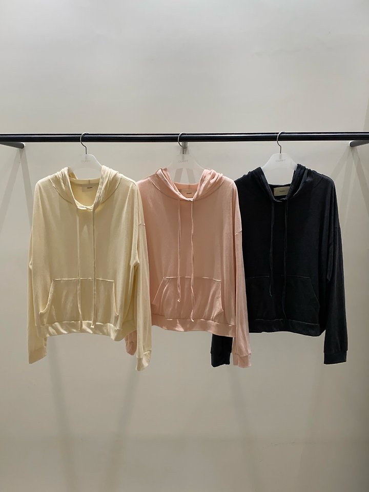 Plain Hooded Tee by Ouppt for Women - view 12