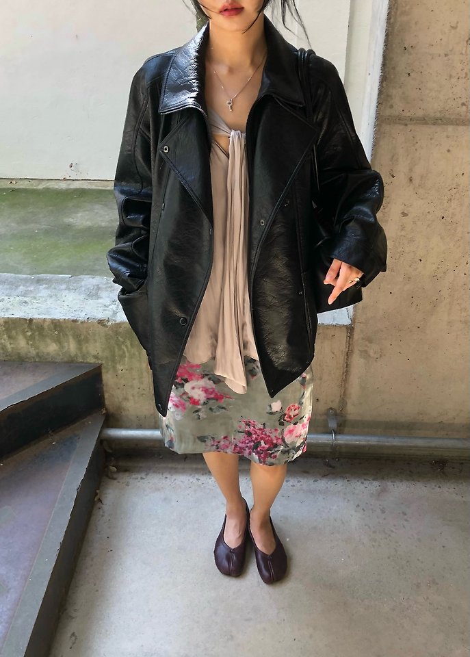 Broad Leather Jacket by Ouppt for Women - view 1