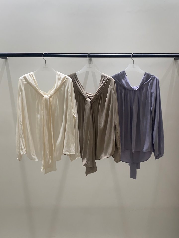 Log Ribbon Blouse by Ouppt for Women - view 12