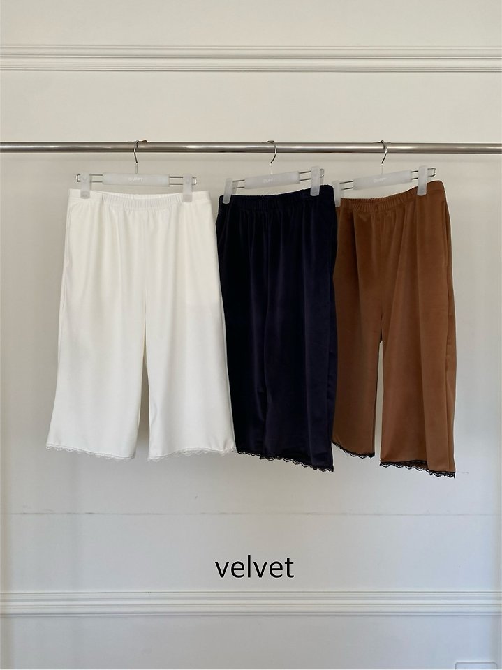 Noi Velvet Pants by Ouppt for Women - view 12