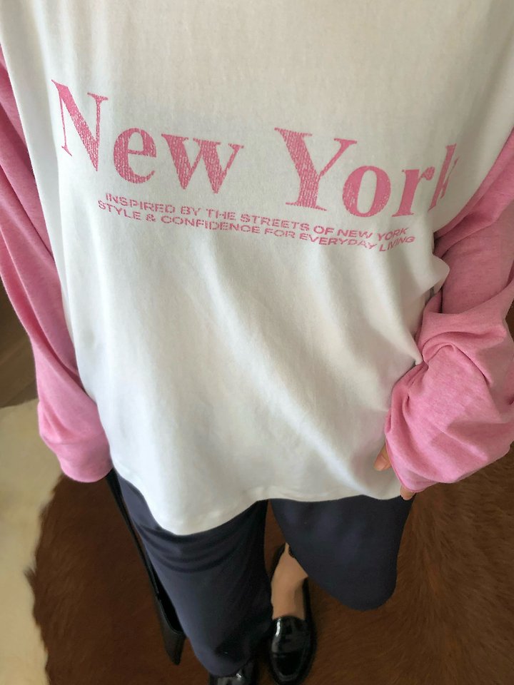 New York Raglan Tee by Ouppt for Women - view 2