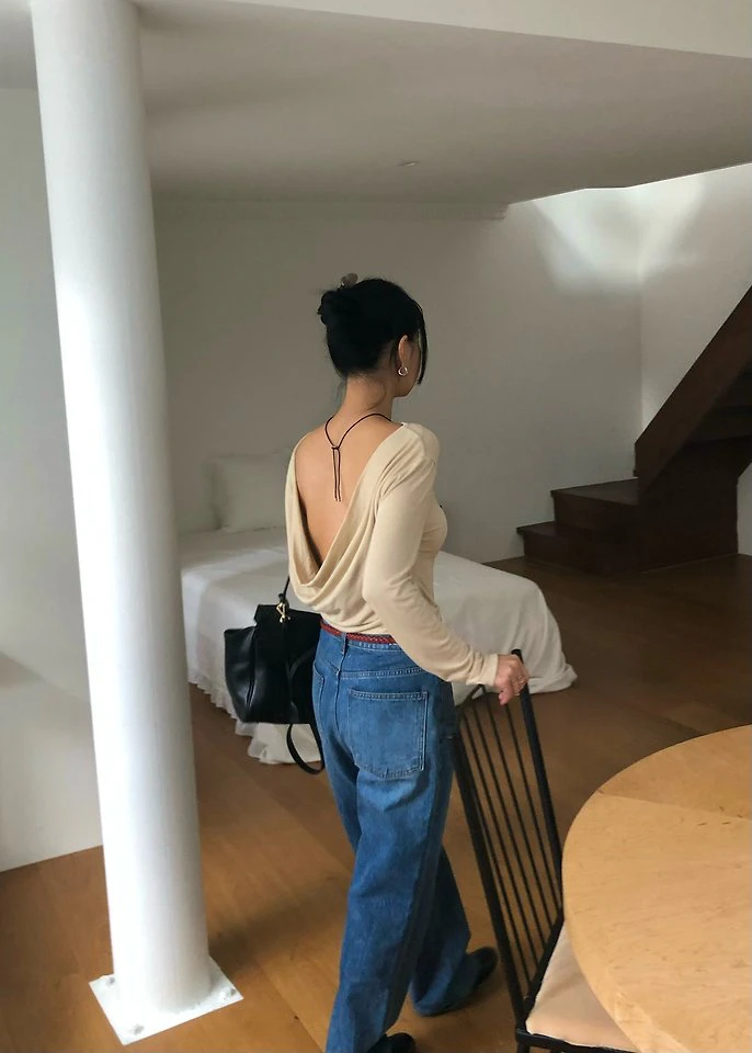 Back Drape Tee by Ouppt for Women - view 11