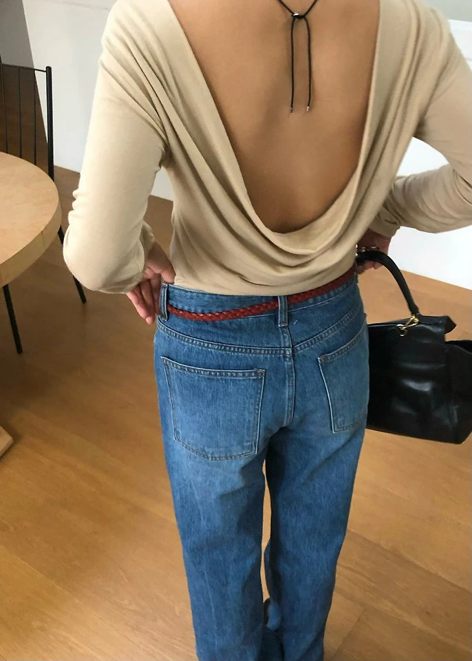 Back Drape Tee by Ouppt for Women - view 7