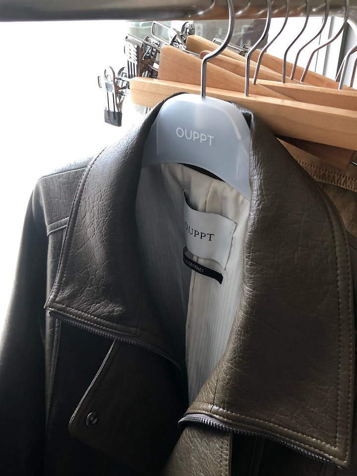 Broad Leather Jacket by Ouppt for Women - view 11