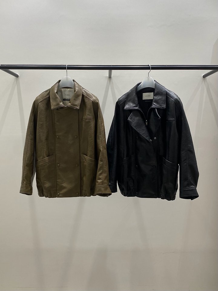 Broad Leather Jacket by Ouppt for Women - view 7