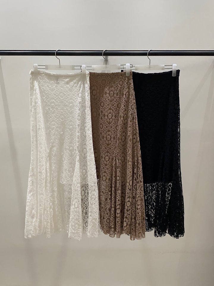 Lace Cut Skirt by Ouppt for Women - view 12