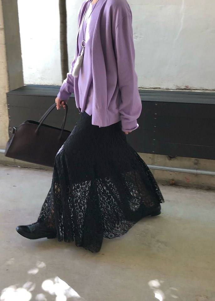 Lace Cut Skirt by Ouppt for Women - view 8