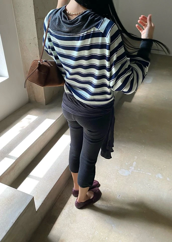 River Striped Tee by Ouppt for Women - view 4