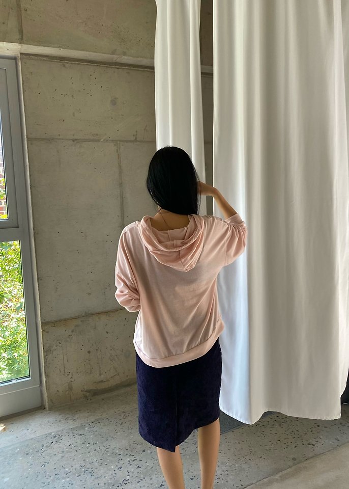 Plain Hooded Tee by Ouppt for Women - view 7