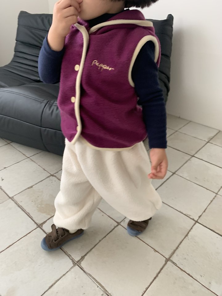 Polar Bear Hooded Vest by Pepper for Child - view 6