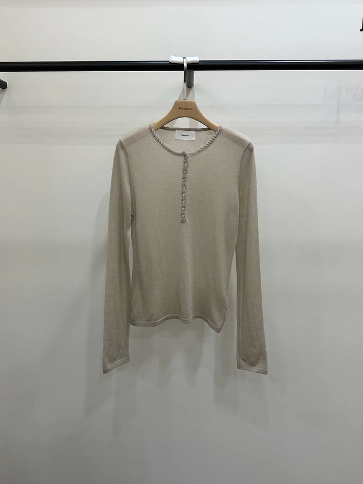 Soft Button Knit by Person for Women - view 1