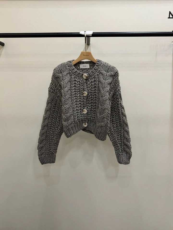 Handmade Cable Cardigan by Person for Women - view 1