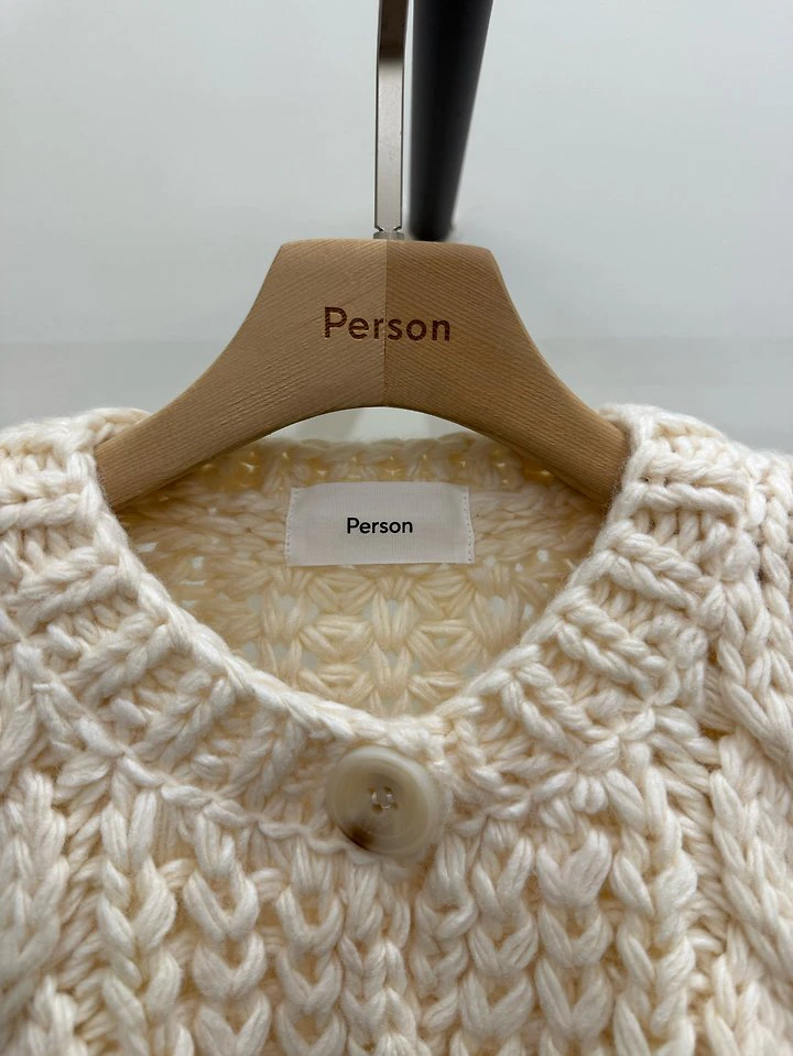 Handmade Cable Cardigan by Person for Women - view 3