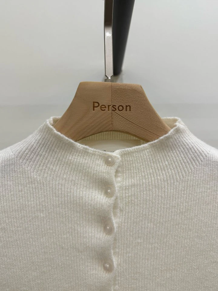 Button Turtleneck Knit by Person for Women - view 4
