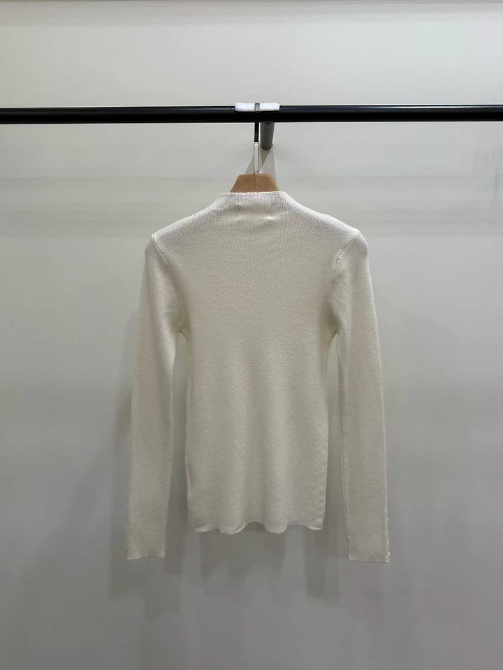 Button Turtleneck Knit by Person for Women - view 8
