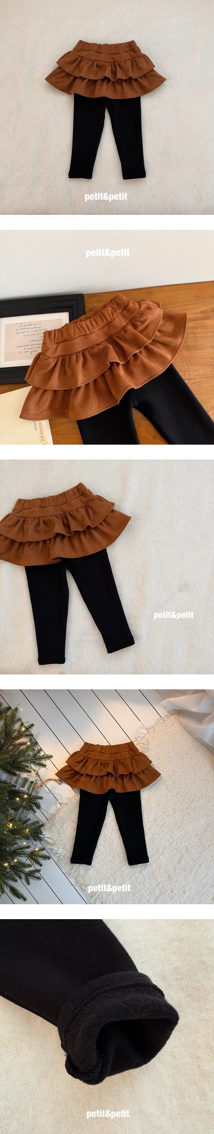Suede Cancan Skirt Leggings by Petit & Petit for Child - view 1