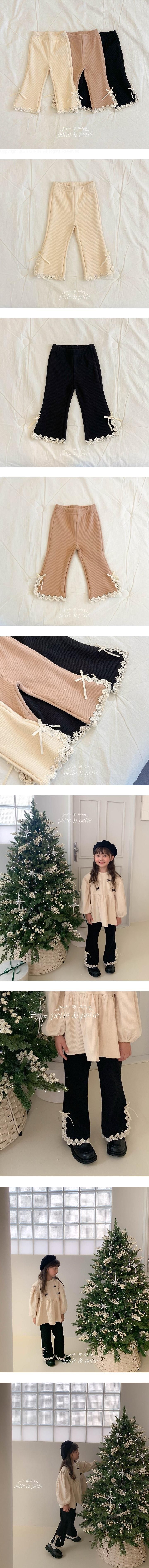Benny Lace Flare Pants by Petit & Petit for Child - view 1