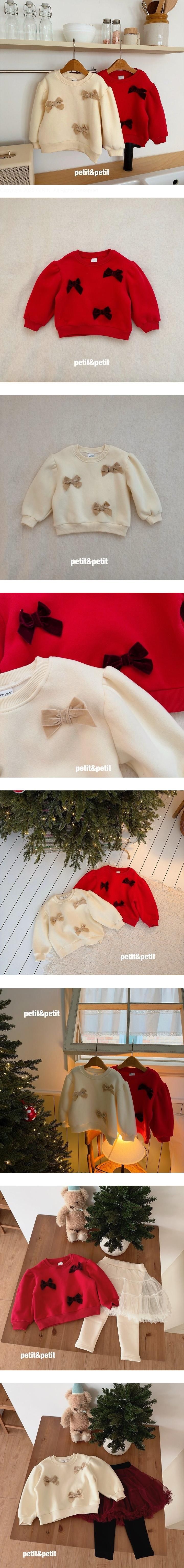 Velvet Ribbon Sweatshirt by Petit & Petit for Child - view 1