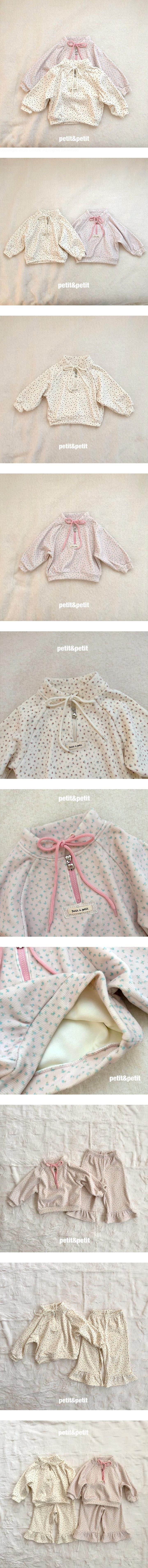 Mink Flower Zip-Up Sweatshirt by Petit & Petit for Child - view 1