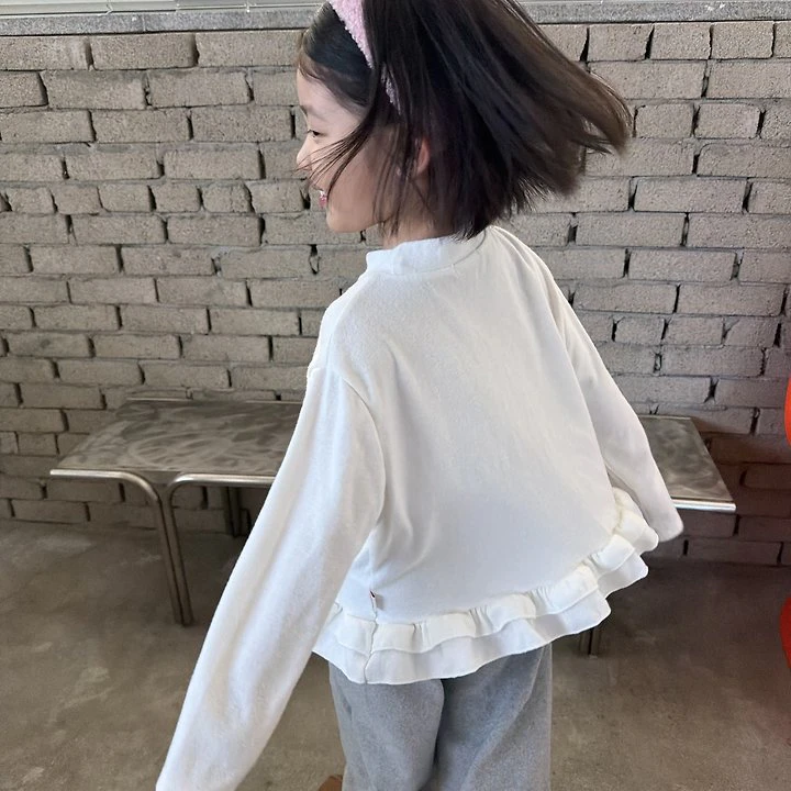 Peach Frill Tee by Pie for Baby - view 8