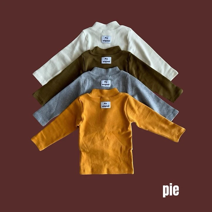 Cheese Half Mock Neck Tee by Pie for Baby - view 1