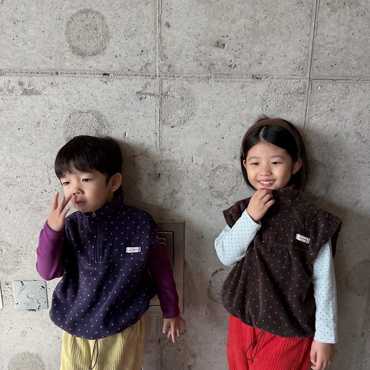 Dot Fleece Vest by Pie for Baby - view 4