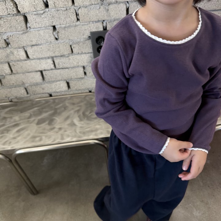 Peach Lace Tee by Pie for Baby - view 8