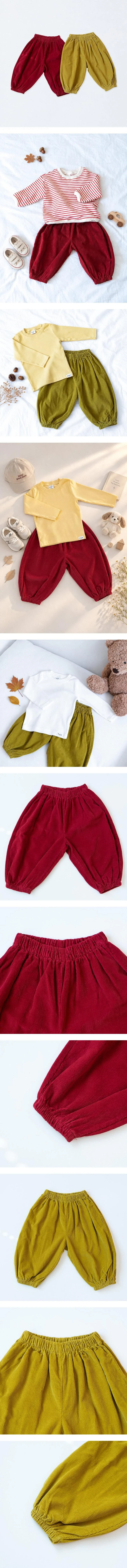 Corduroy Jogger Pants by Pom for Baby - view 1