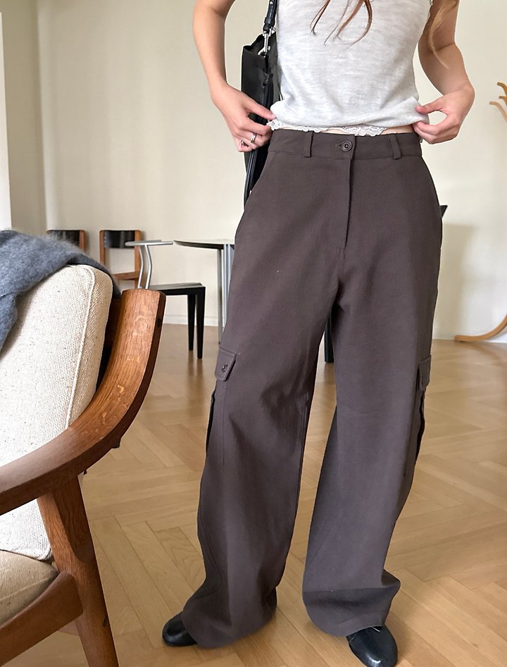 Pintuck Cargo Pants by Pomelo for Women - view 1
