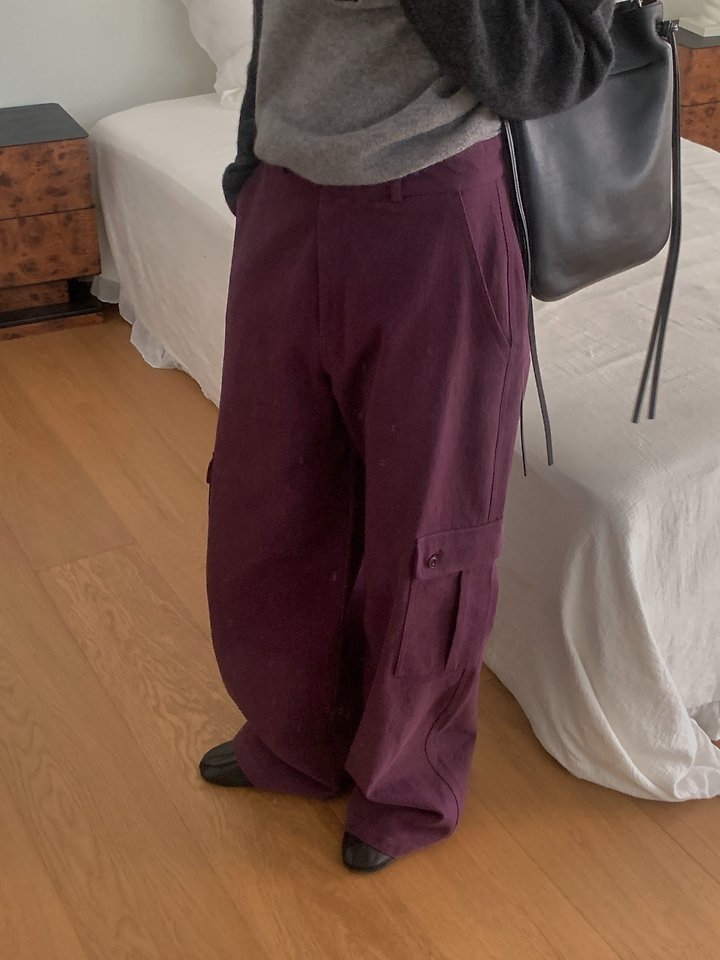 Pintuck Cargo Pants by Pomelo for Women - view 11