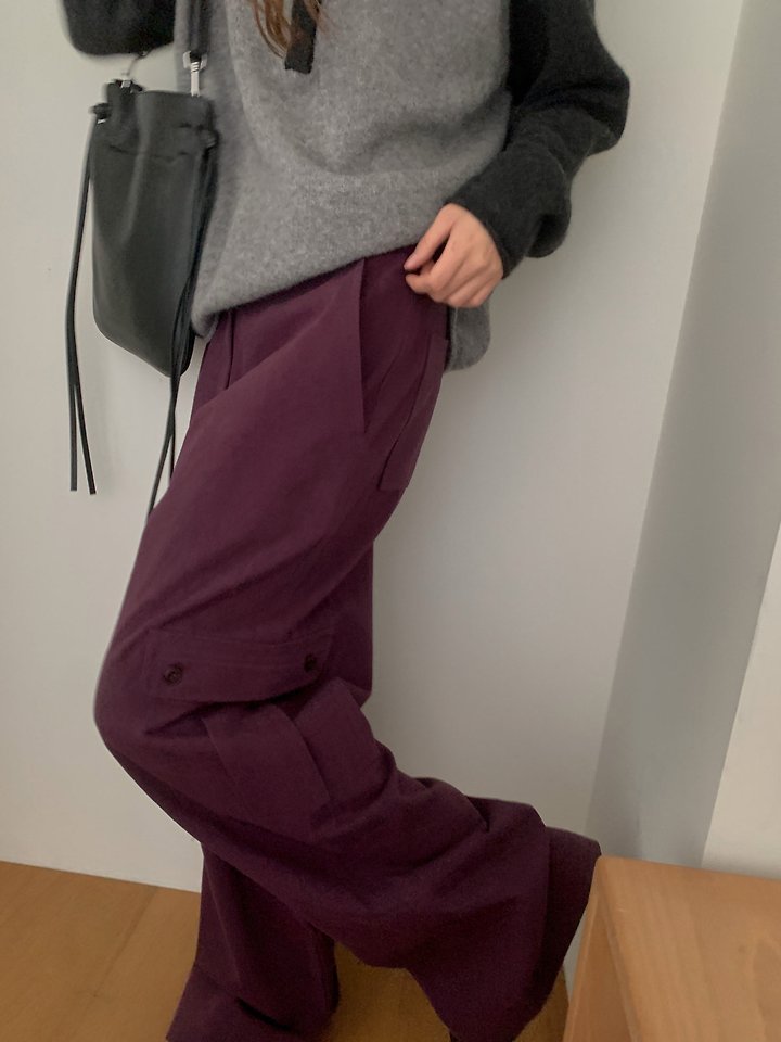 Pintuck Cargo Pants by Pomelo for Women - view 7
