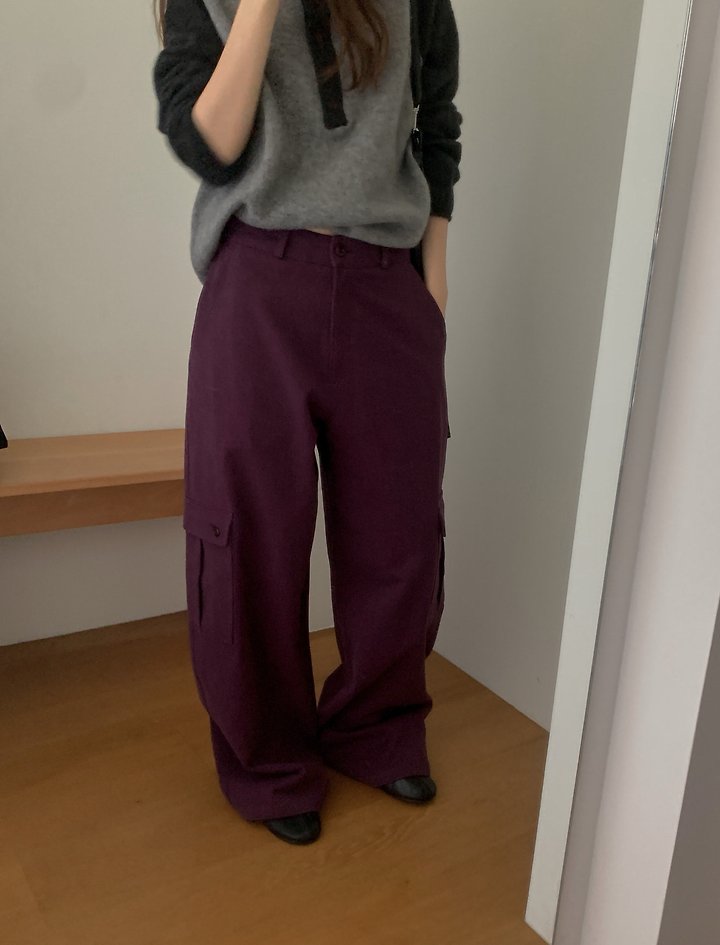 Pintuck Cargo Pants by Pomelo for Women - view 9