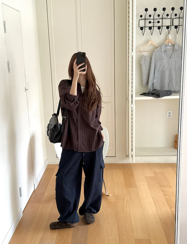 Holton Check Shirt by Pomelo for Women - view 3