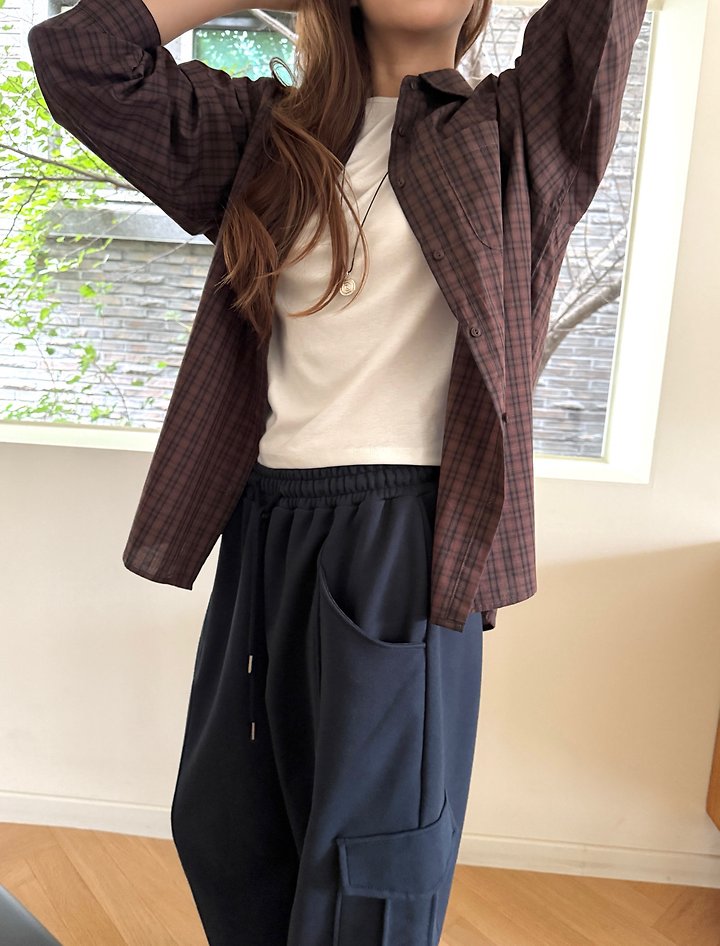 Holton Check Shirt by Pomelo for Women - view 5