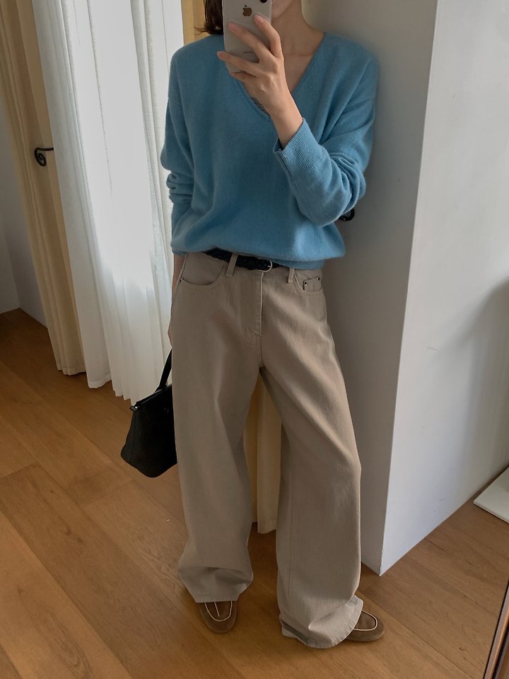 Grove Denim Pants by Pomelo for Women - view 3