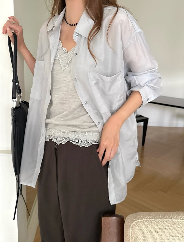 Gabi Light Shirt by Pomelo for Women - view 7
