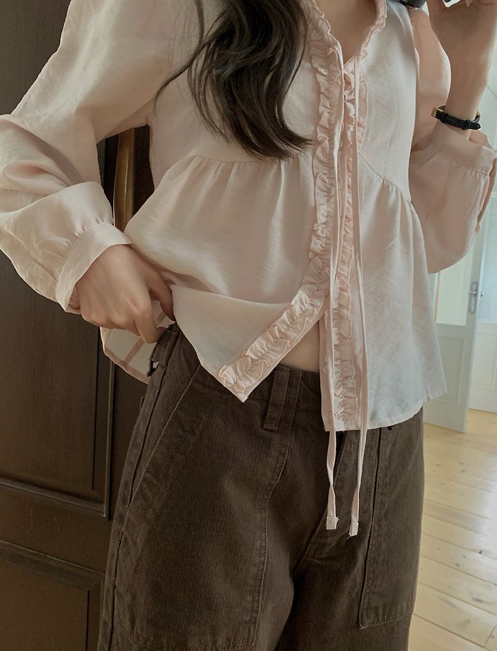 Lene Frill Blouse by Pomelo for Women - view 1