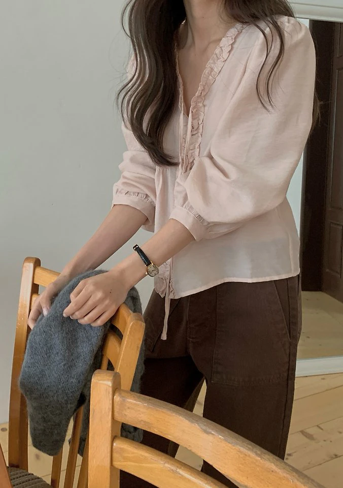 Lene Frill Blouse by Pomelo for Women - view 3