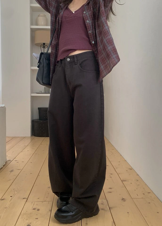 Texture Denim Pants by Pomelo for Women - view 4
