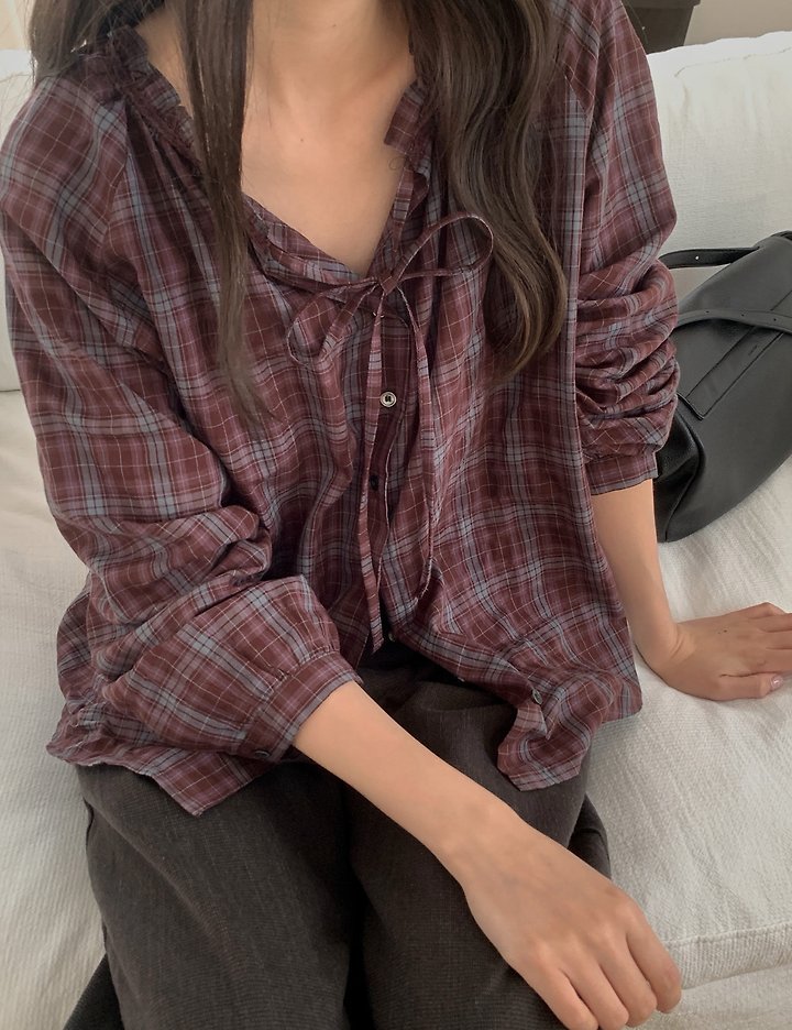 Penny Frill Blouse by Pomelo for Women - view 6