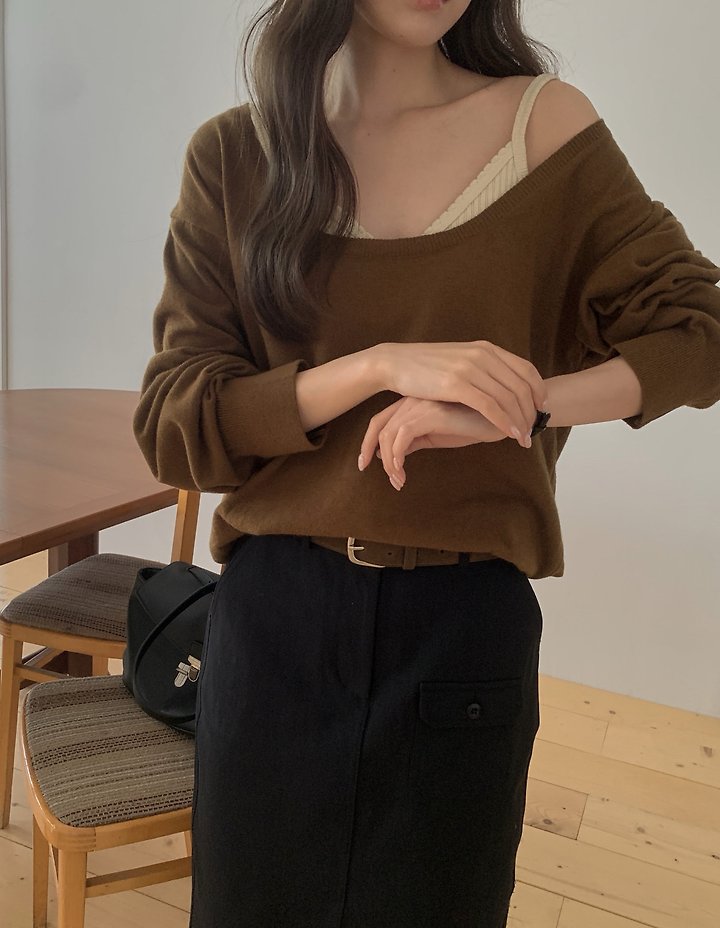 Alma U-Neck Knit by Pomelo for Women - view 5