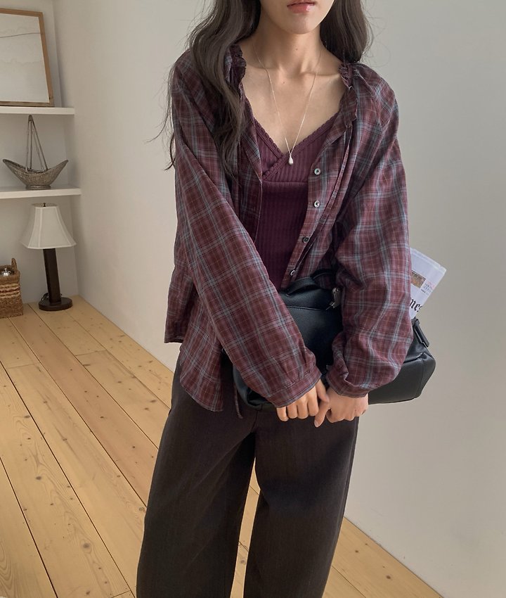 Penny Frill Blouse by Pomelo for Women - view 9