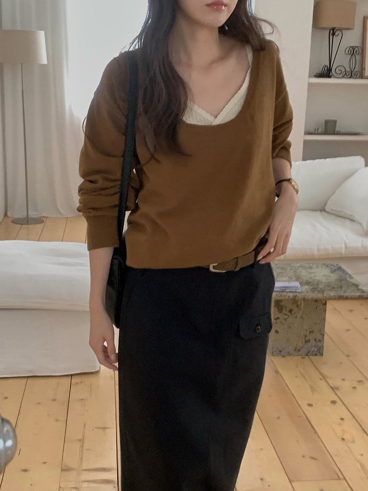 Alma U-Neck Knit by Pomelo for Women - view 8