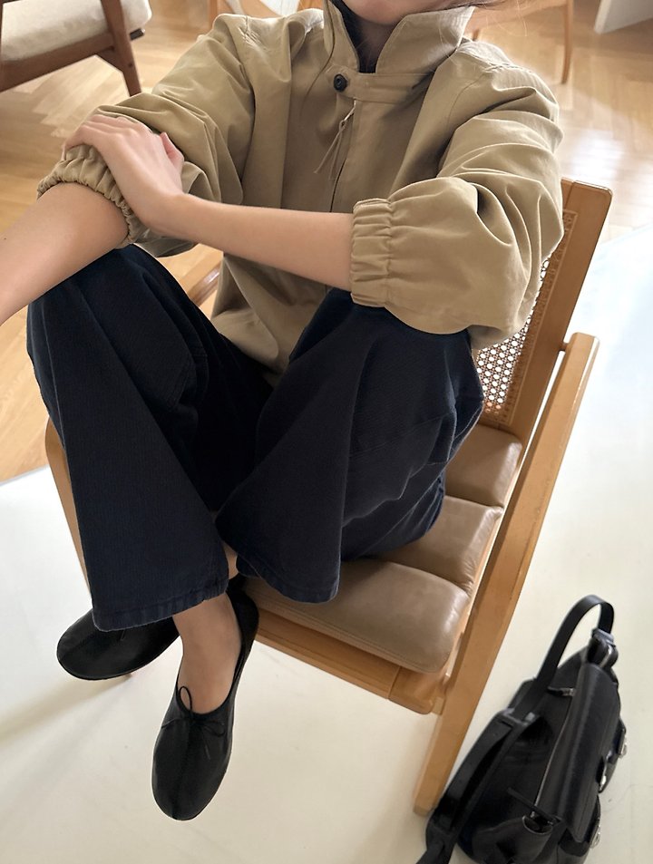 Peach Cotton Blouson by Pomelo for Women - view 12
