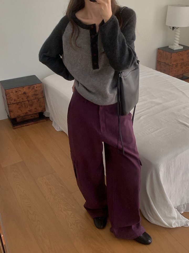 Pintuck Cargo Pants by Pomelo for Women - view 6