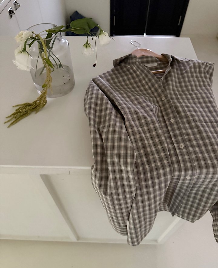 Holton Check Shirt by Pomelo for Women - view 12